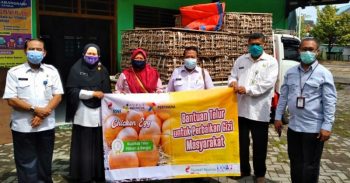 Bantuan Telur Kendal PT RNI, Pertamina, Pupuk Indonesia
